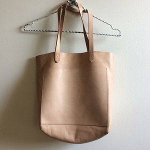 Madewell medium transport tote bag blush beige